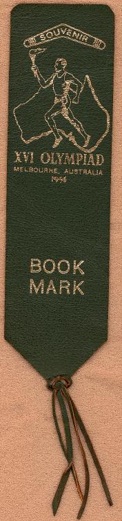 A bookmark commemmorating the Games